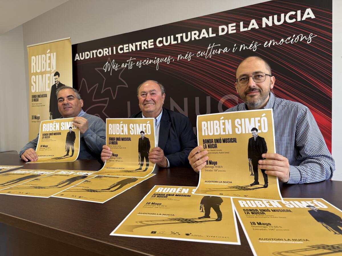 La Uni&oacute; Musical La Nucia realizar&aacute; un concierto con el trompetista Rub&eacute;n Sime&oacute;