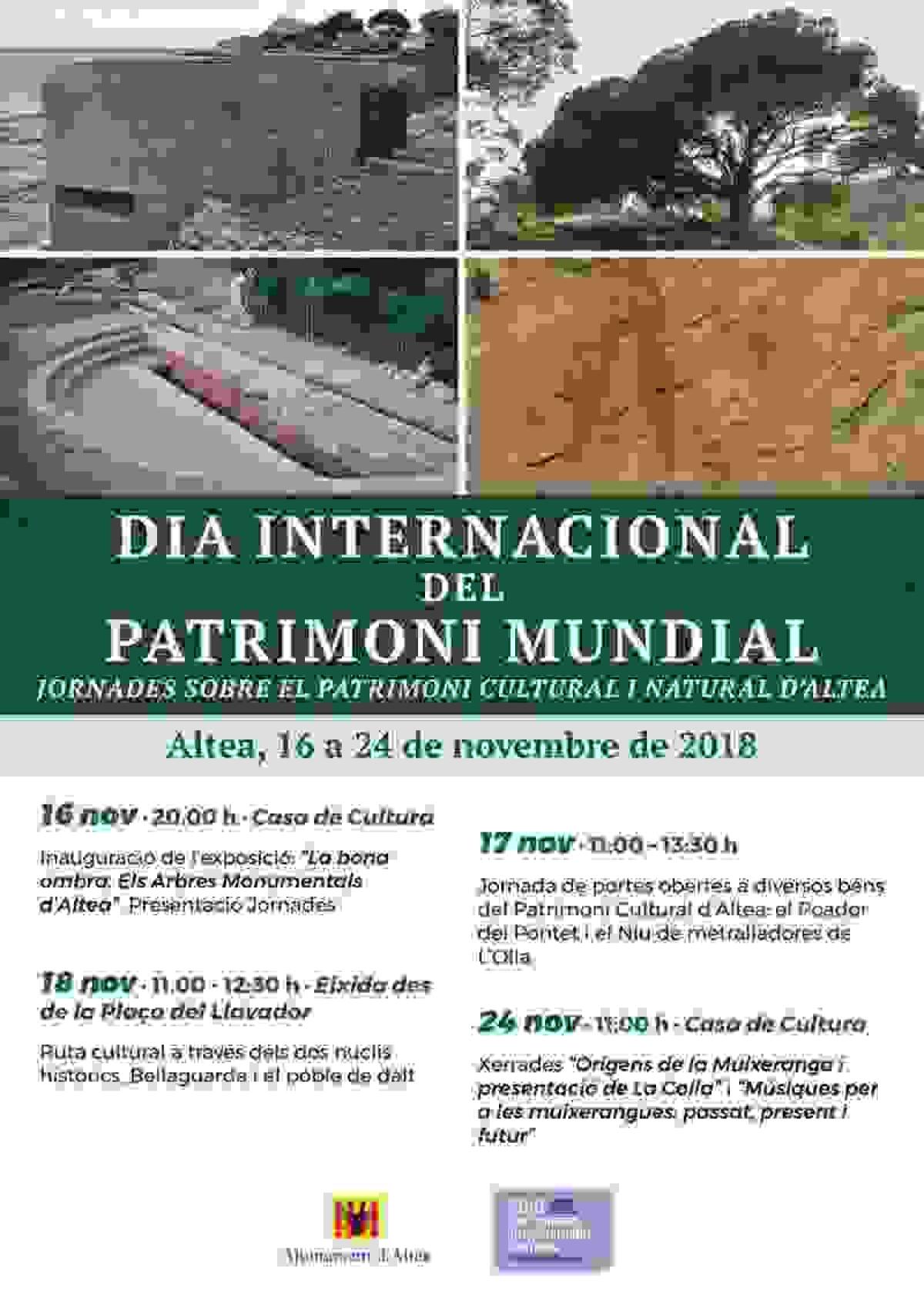 Altea comienza las celebraciones del D&iacute;a Internacional del Patrimonio Mundial