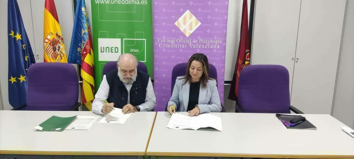 LA UNED DÉNIA FIRMA ACUERDO MARCO DE COLABORACIÓN CON EL COL.LEGI OFICIAL DE PSICOLOGÍA DE LA COMUNITAT VALENCIA