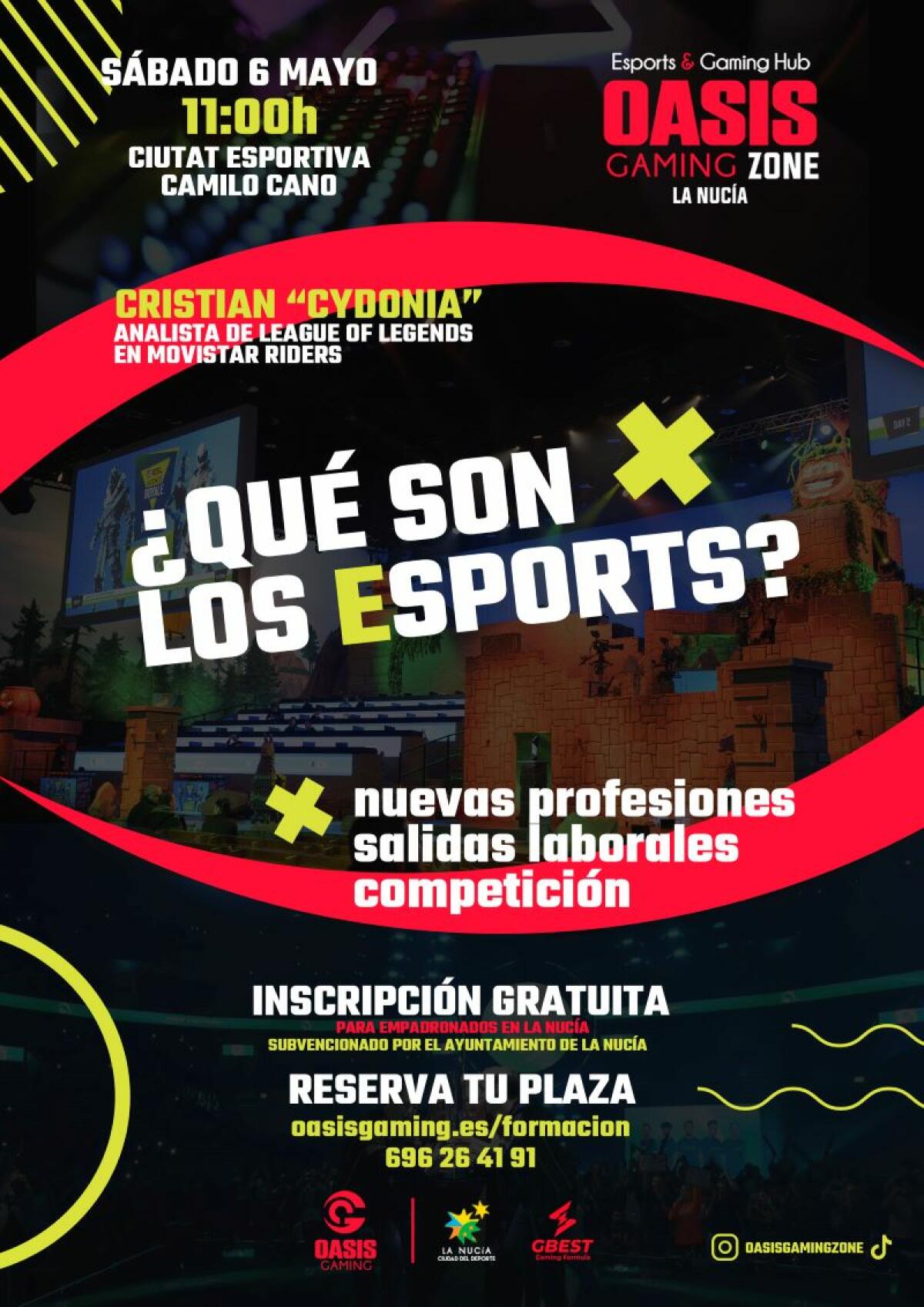 “Jornada Gratuita sobre los E-Sports” en Oasis Gaming La Nucía