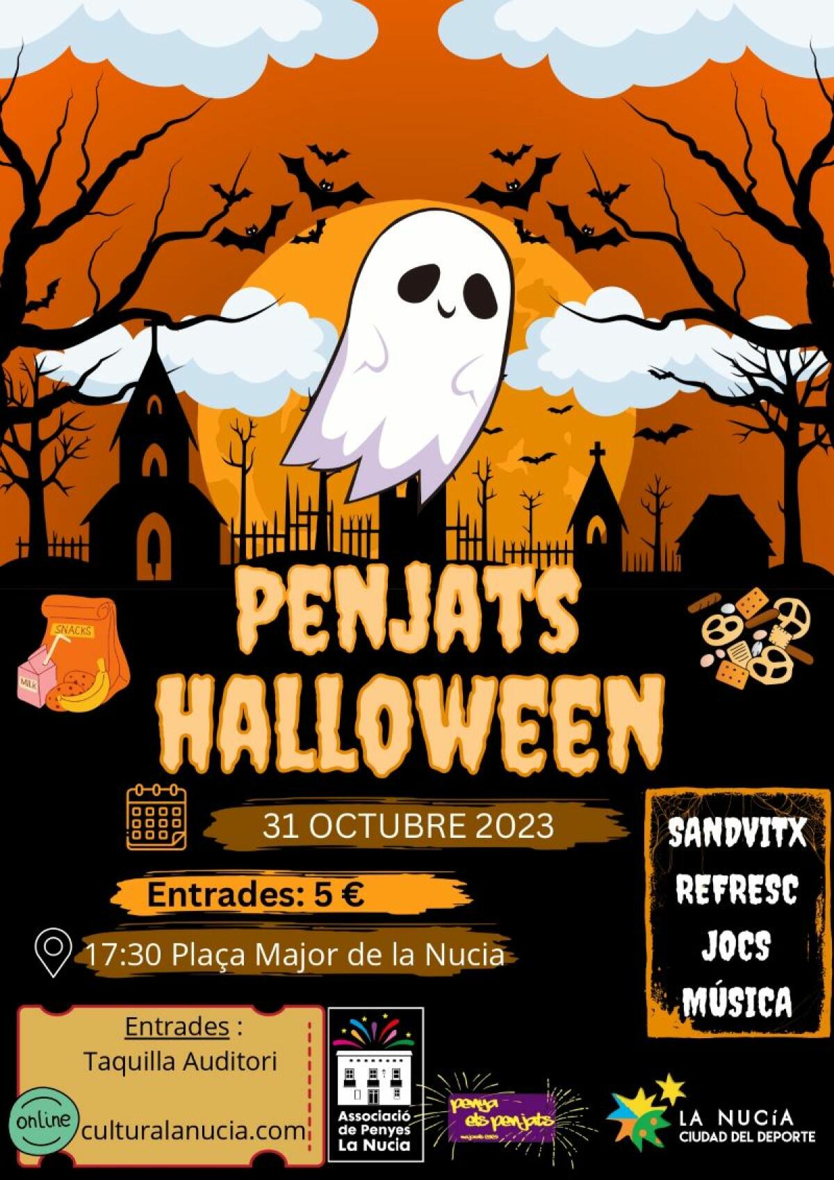 Els Majorals 2024 penya Ell Penjats organizan dos fiestas de Halloween