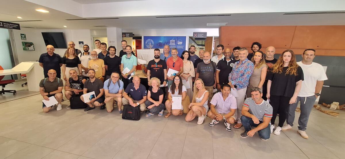 Gran éxito del II Seminario de Buceo Científico Aplicado al Patrimonio celebrado en Villajoyosa