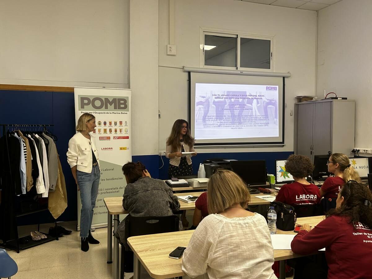 La Escuela de Oficios La Nucía acoge el curso de estilo personal y lenguaje corporal