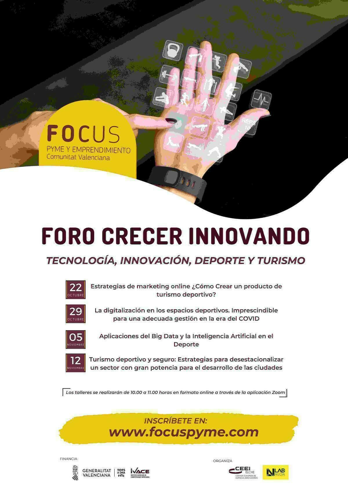 Este jueves segunda ponencia del “Foro Crecer Innovando Lab_ Nucia”