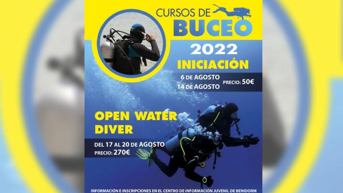 Juventud organiza dos cursos de buceo para el mes de agosto 