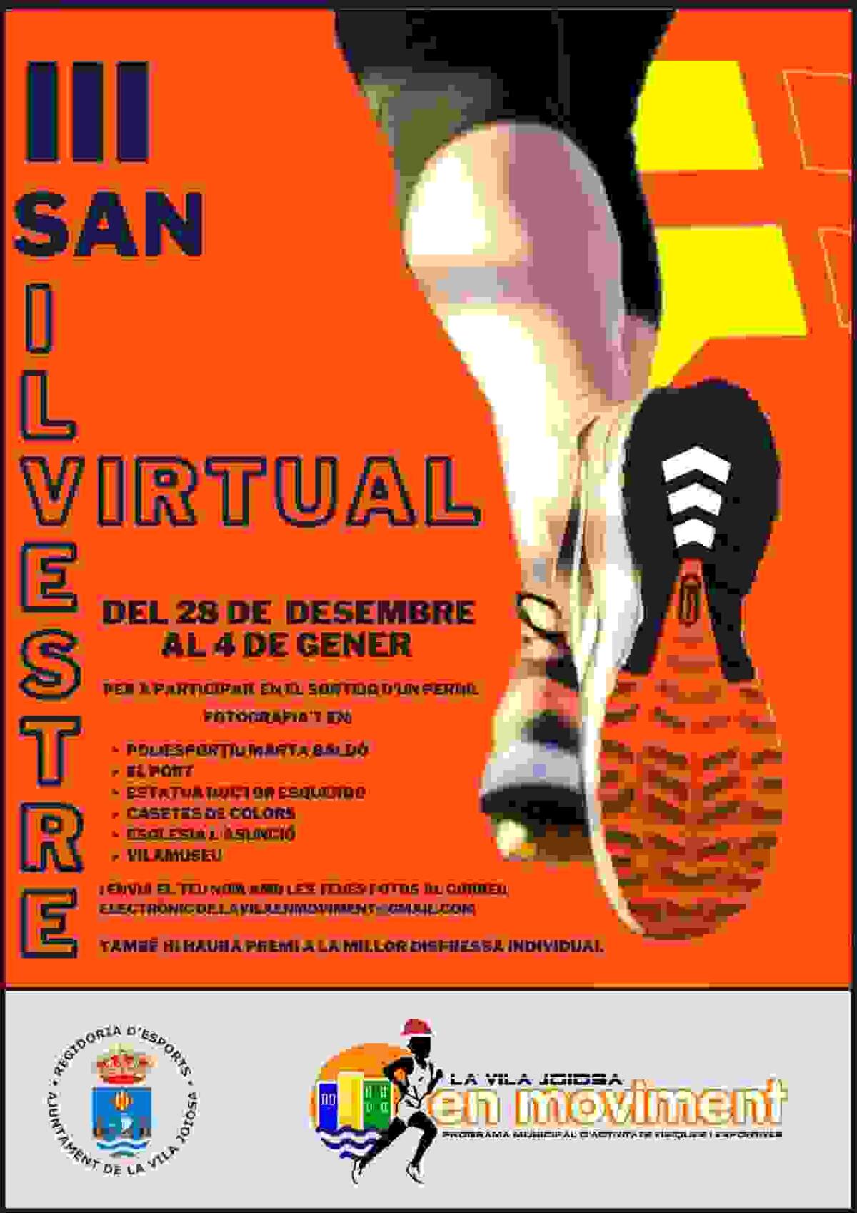 Deportes organiza la III San Silvestre “Virtual”  para cerrar el año