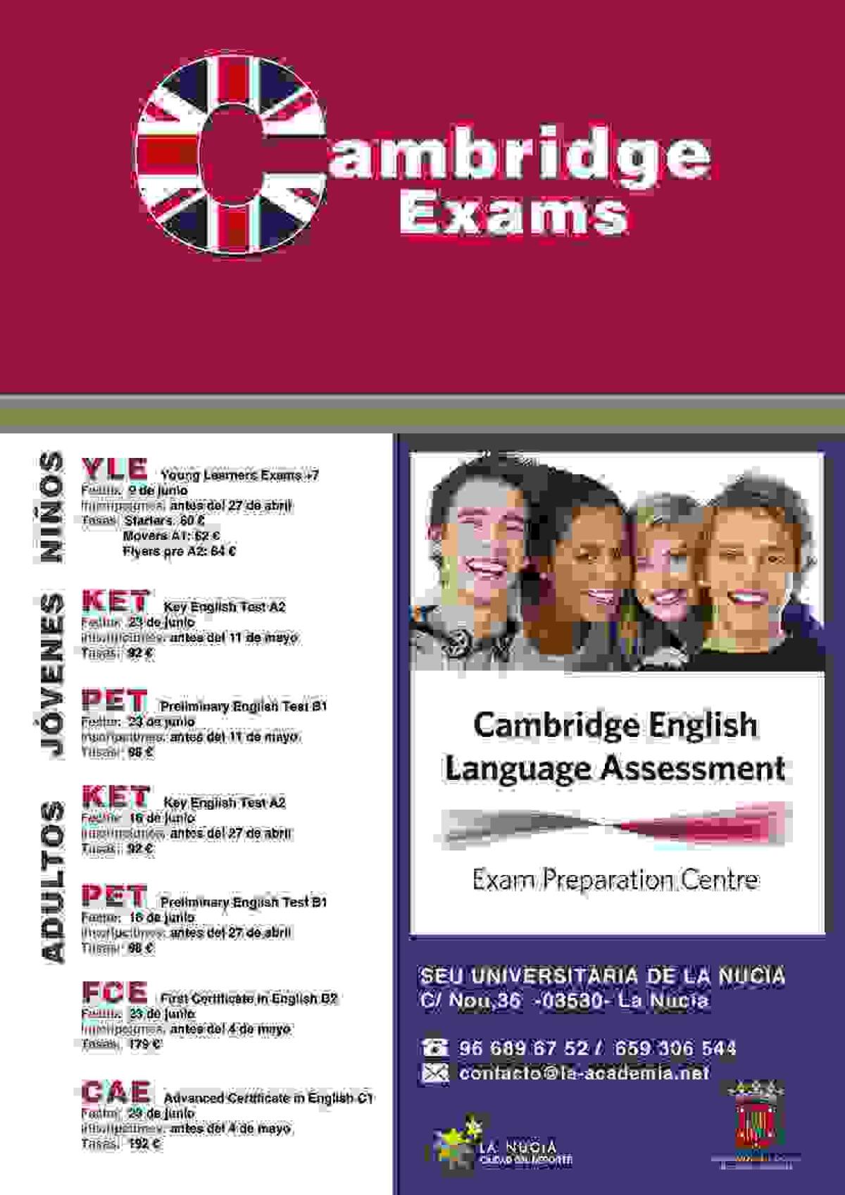 La Nuc&iacute;a &middot; &Uacute;ltimos d&iacute;as para inscribirse a los Ex&aacute;menes de ingl&eacute;s de Cambridge