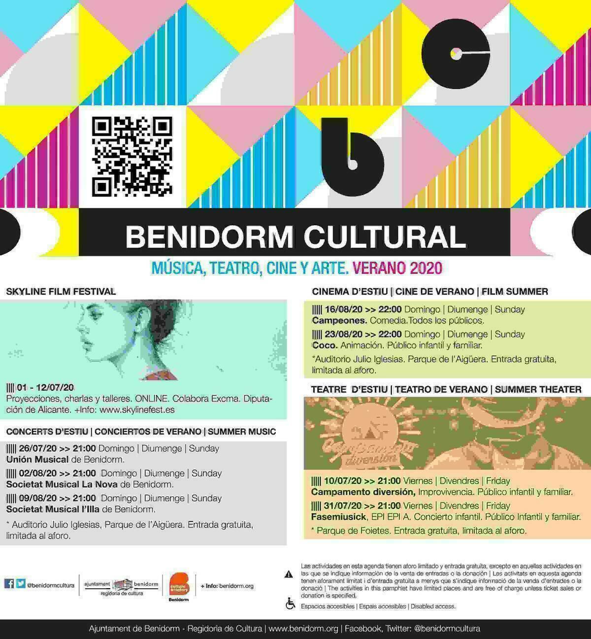 M&uacute;sica, teatro, cine y arte en la programaci&oacute;n cultural de verano.