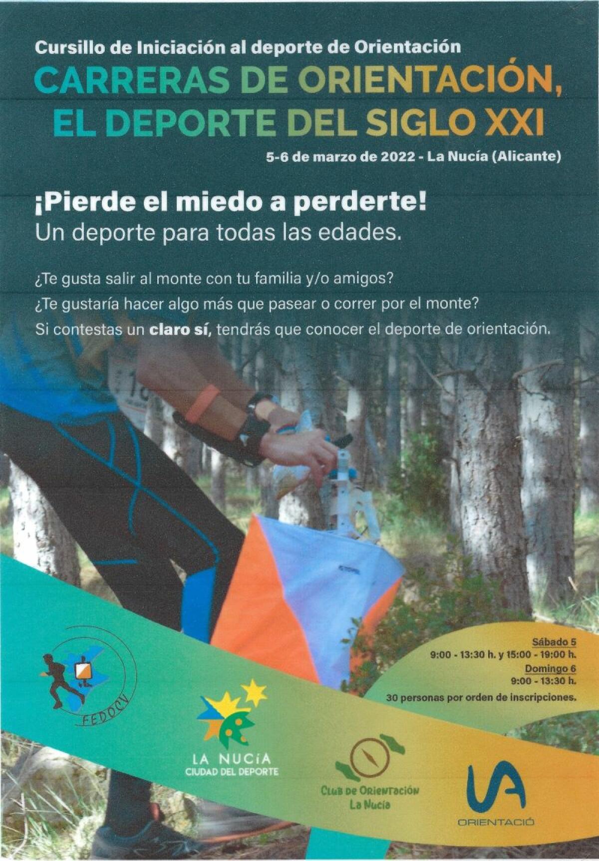 Curso de Iniciación al “Deporte de Orientación” en La Nucía