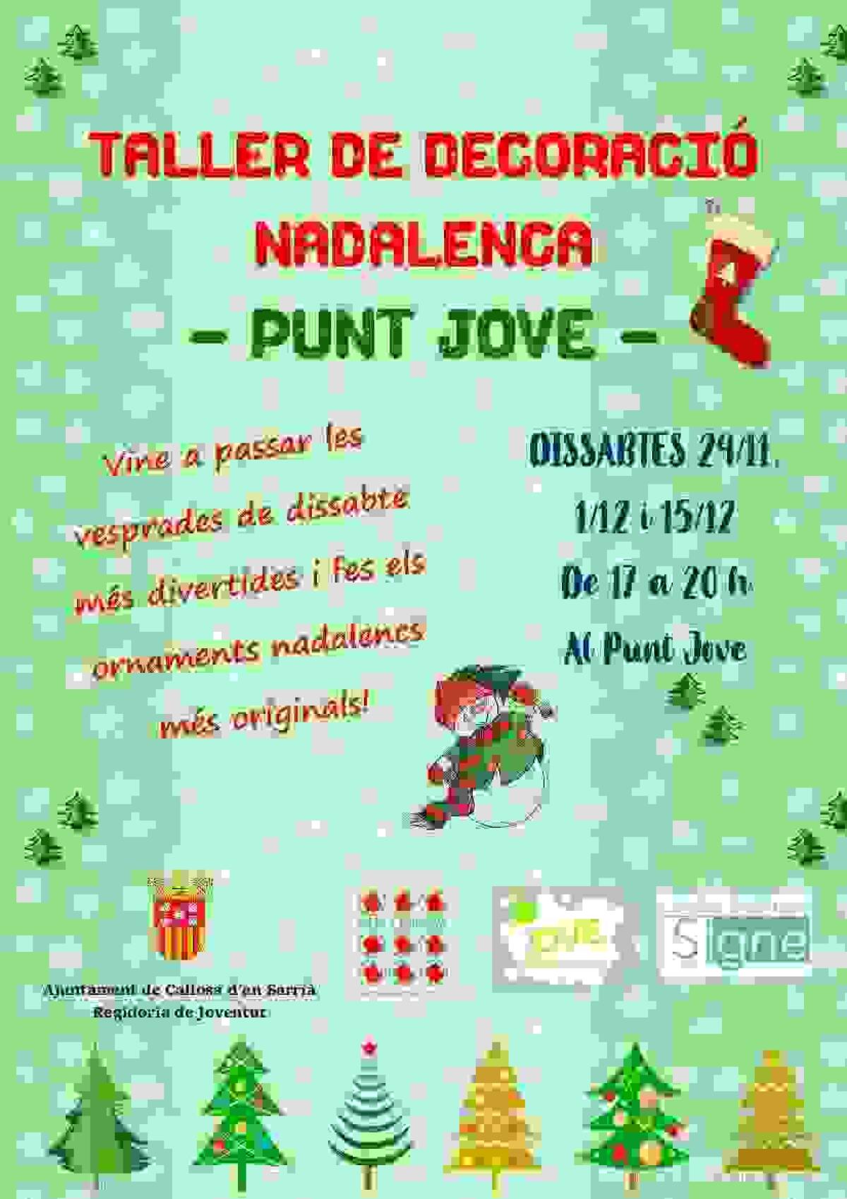 Callosa &middot; El Punt Jove organiza diversos talleres gratuitos de decoraci&oacute;n navide&ntilde;a