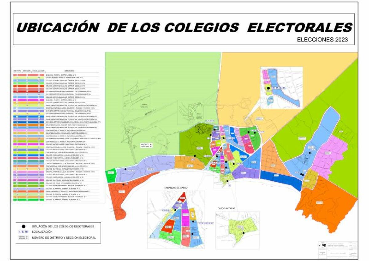 El censo de Benidorm para las elecciones municipales y autonómicas del 28 de mayo roza las 44.000 personas