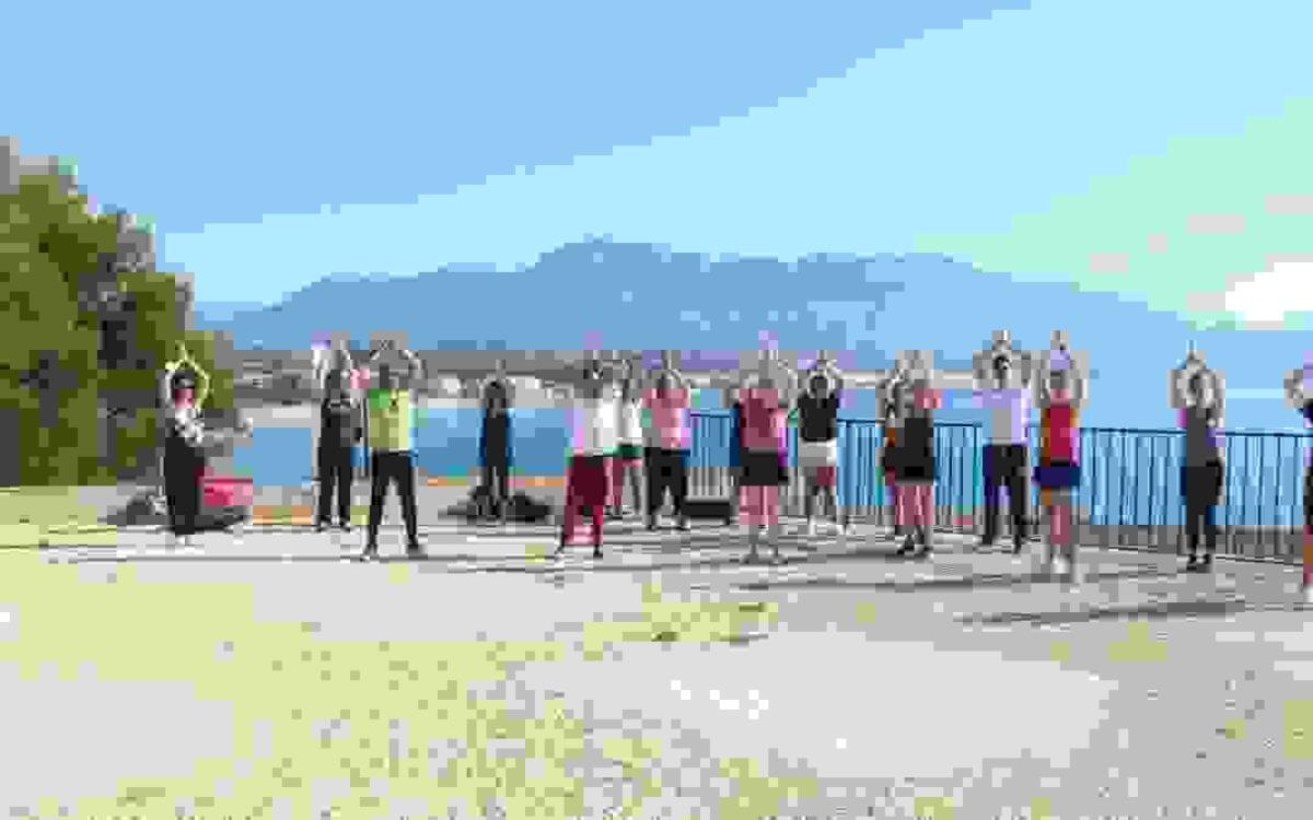 Hoy ha comenzado el d&iacute;a de forma saludable en el mirador del Amerador