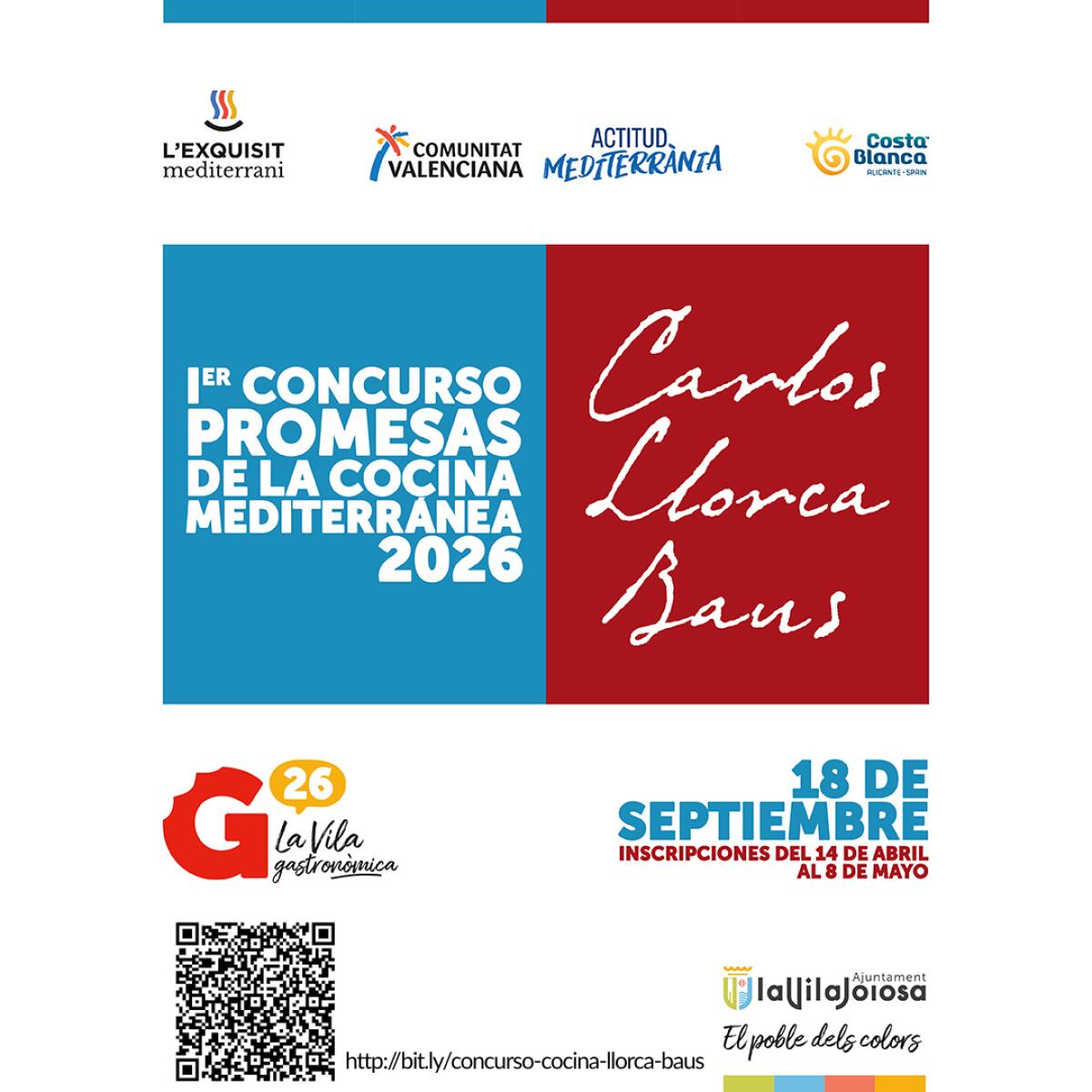 Villajoyosa convoca la primera edici&oacute;n del &ldquo;Concurso de Cocina Carlos Llorca Baus, para j&oacute;venes promesas de la cocina marinera&rdquo;