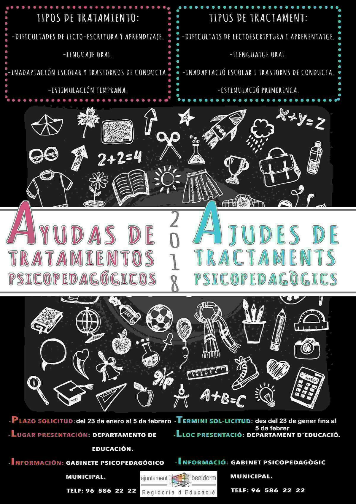 Benidorm aumenta un 30% las ayudas anuales a escolares con dificultades de aprendizaje
