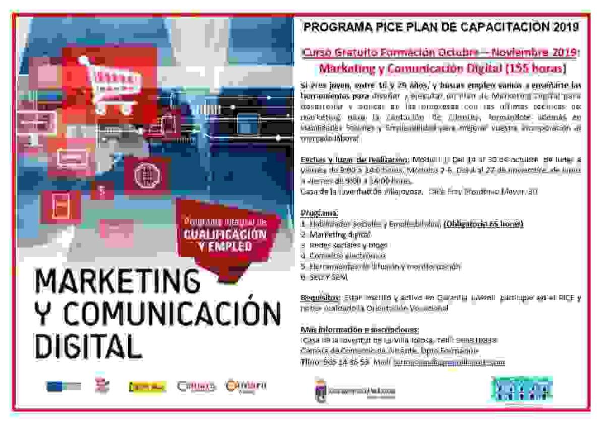 La Casa de la Juventud de la Vila imparte un curso de formación gratuito en Marketing y Comunicación Digital