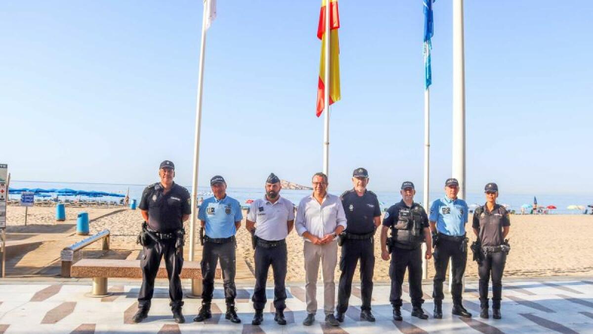 Benidorm contará en agosto con 4 agentes de la Police Nationale de Francia y de la Policía de Segurança Pública de Portugal 