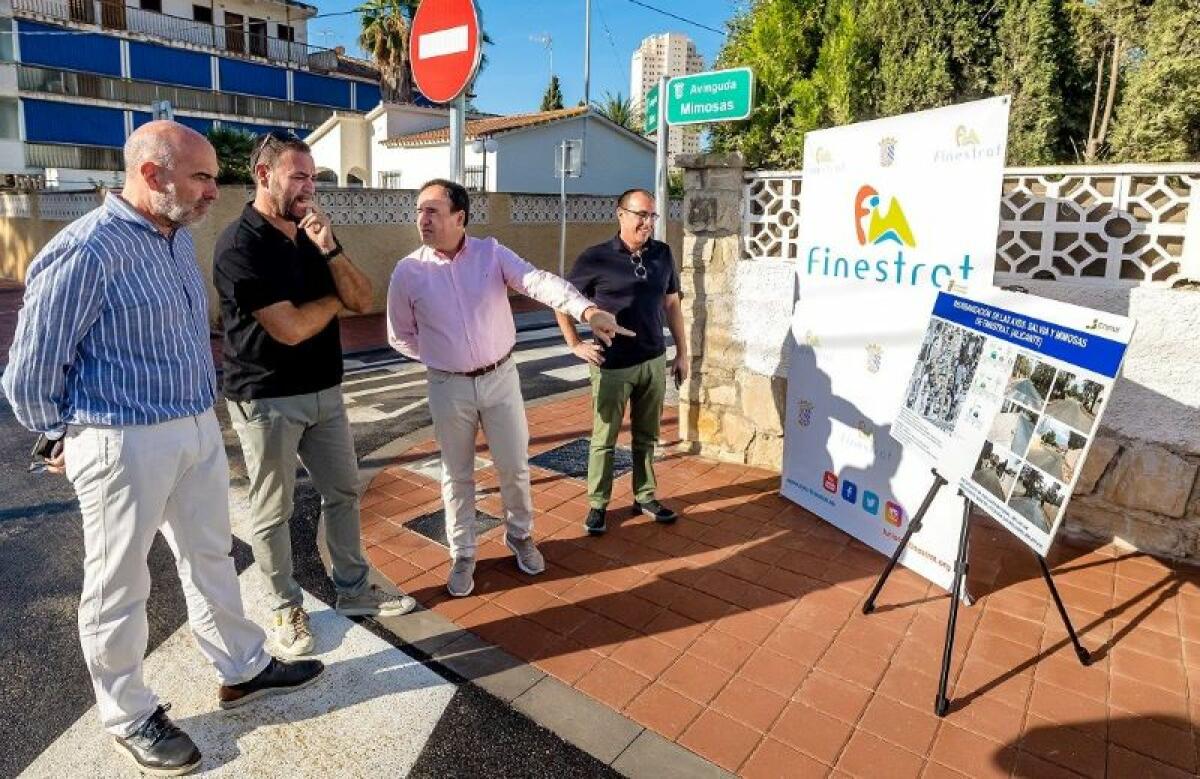 LA REURBANIZACIÓN DE LA AVENIDA MIMOSAS Y CARRER SALVIA DE LA CALA DE FINESTRAT YA ES UNA REALIDAD