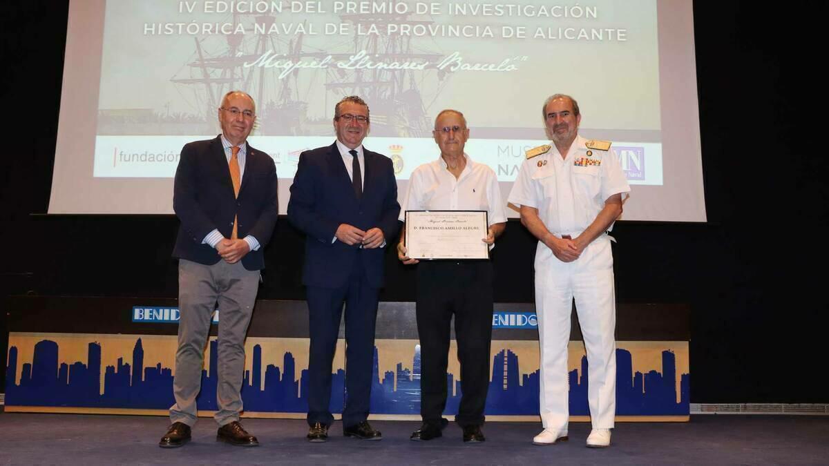 Los profesores Francisco Amillo y Antonio Bravo reciben los Premios de Investigación de Historia Naval de la Fundación Frax y el Ayuntamiento 