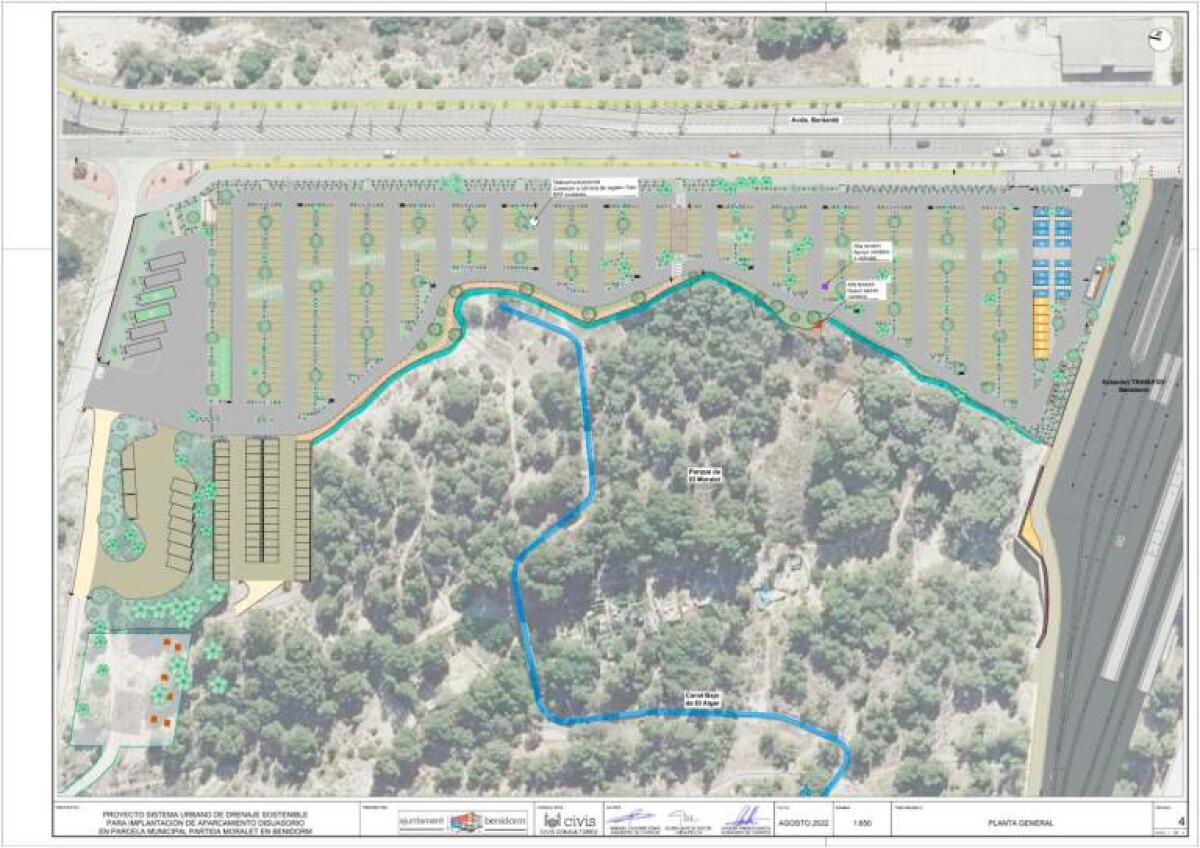 Benidorm acondicionará el parking de Beniardá e implantará el conteo de aforo y recarga eléctrica