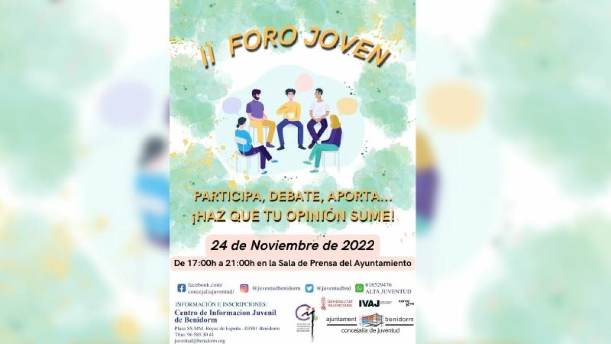 Juventud organiza la segunda edición del Foro Joven para debatir sobre las necesidades y problemáticas de los jóvenes de la ciudad 