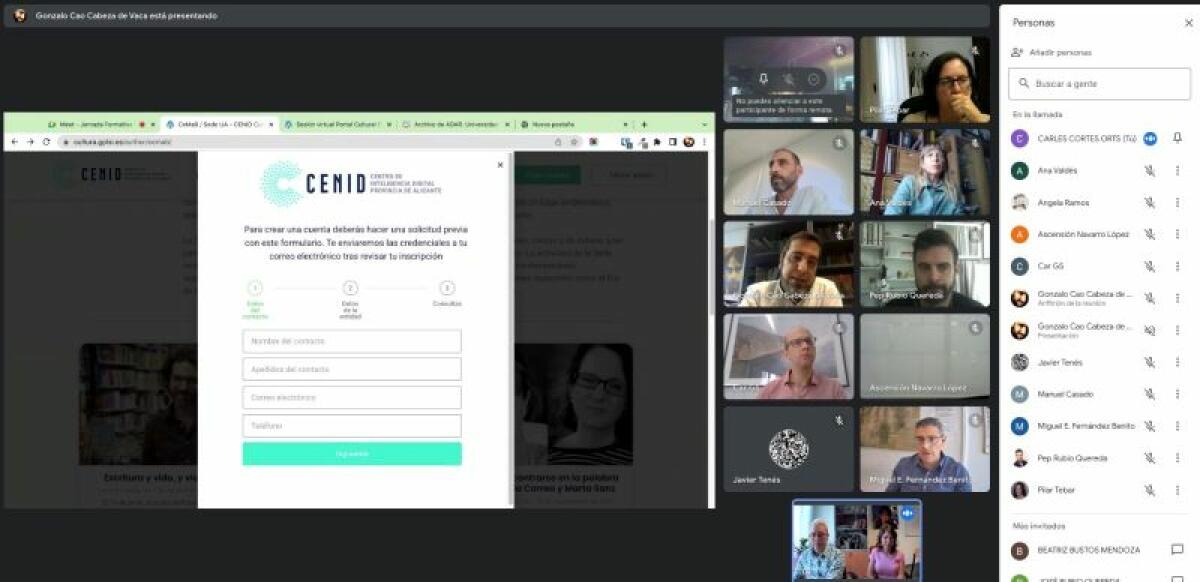 CENID organiza una jornada formativa para acercar a la ciudadanía la cultura de la provincia a través de internet