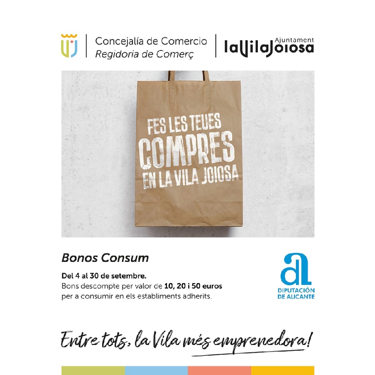 Más de 8000 ciudadanos y casi 100 comercios locales se han beneficiado de la campaña de Bono Consumo 