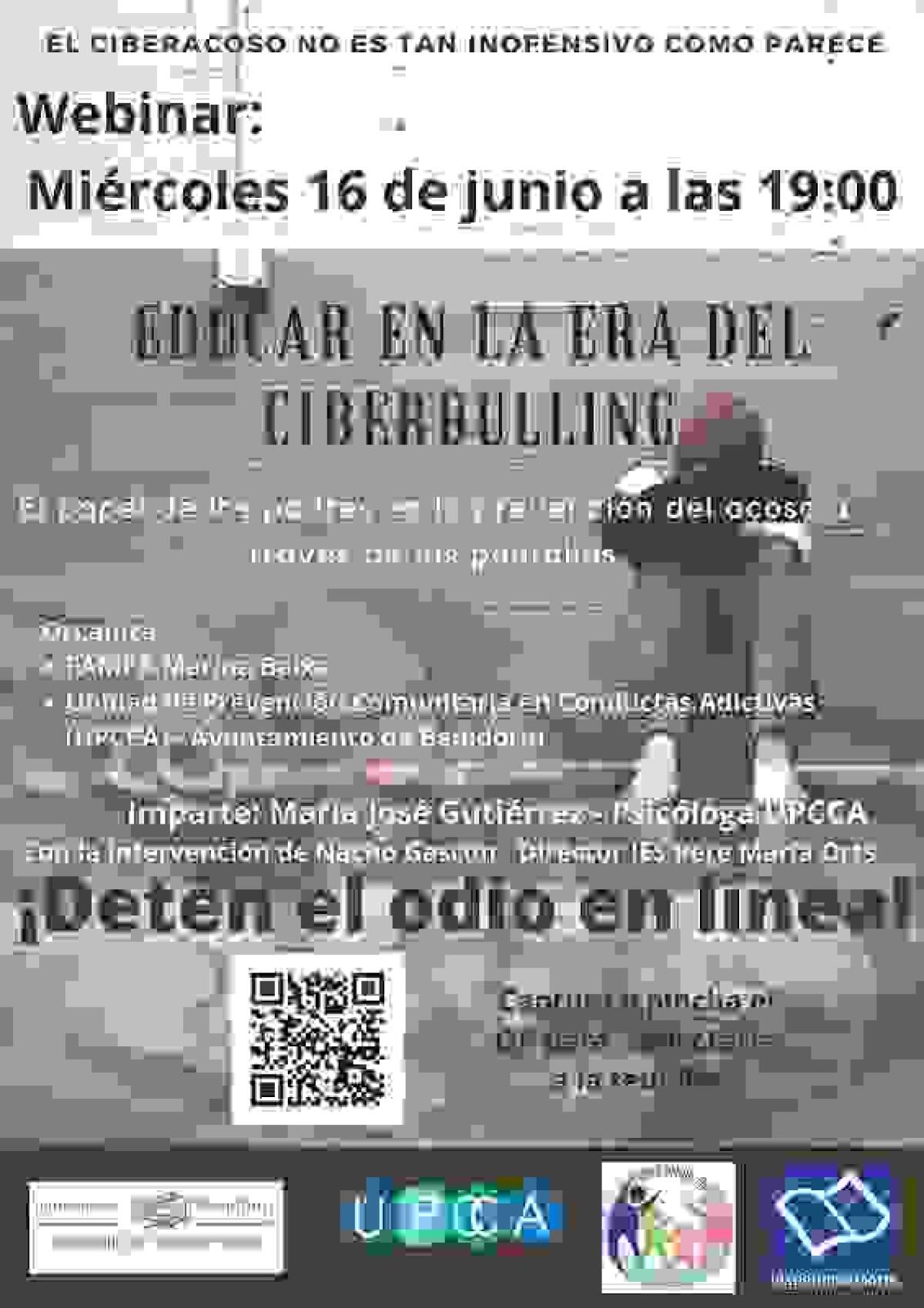 Bienestar Social y la Federación de AMPAs de la comarca organizan un ‘webinar’ para prevenir el ‘ciberbulling’