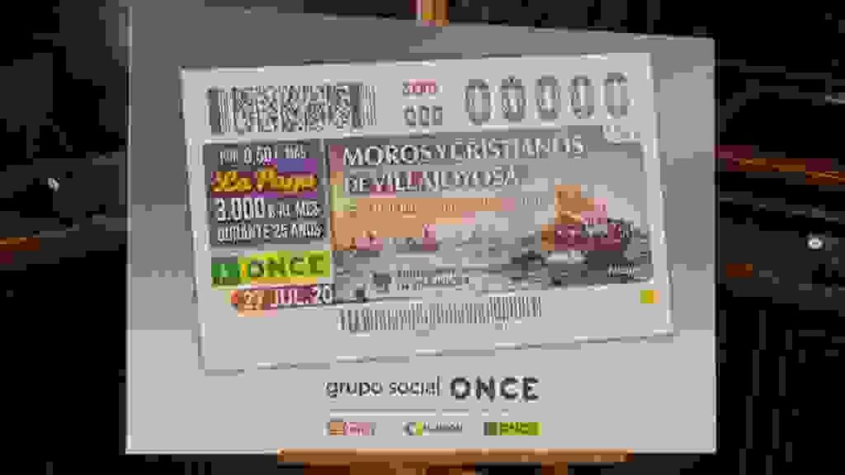 El cup&oacute;n de la ONCE difunde las fiestas de Moros y Cristianos de la Vila Joiosa.