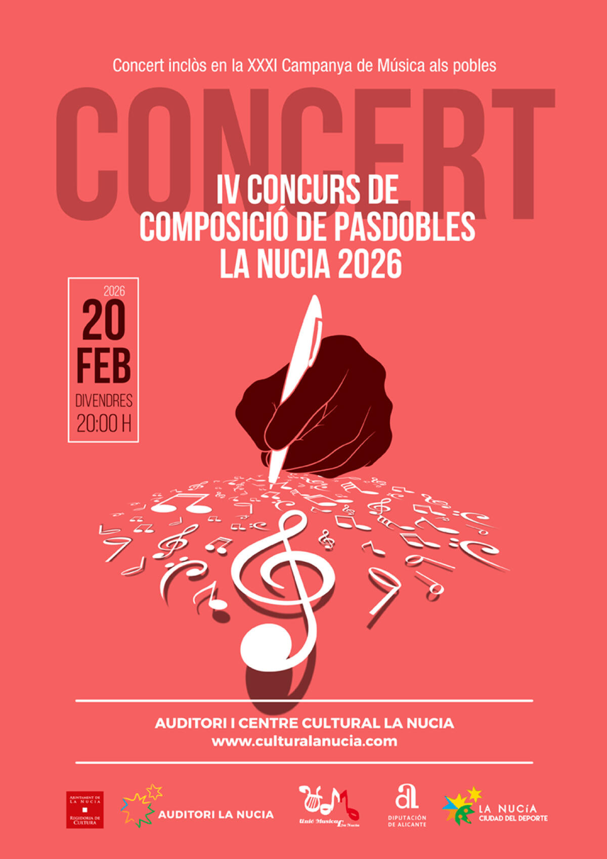El ganador del &ldquo;IV Concurso de Pasodobles&rdquo; se conocer&aacute; en el concierto de la Uni&oacute; Musical 