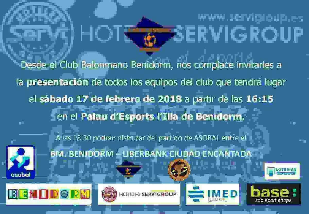 El Balonmano Benidorm presenta a todos sus equipos