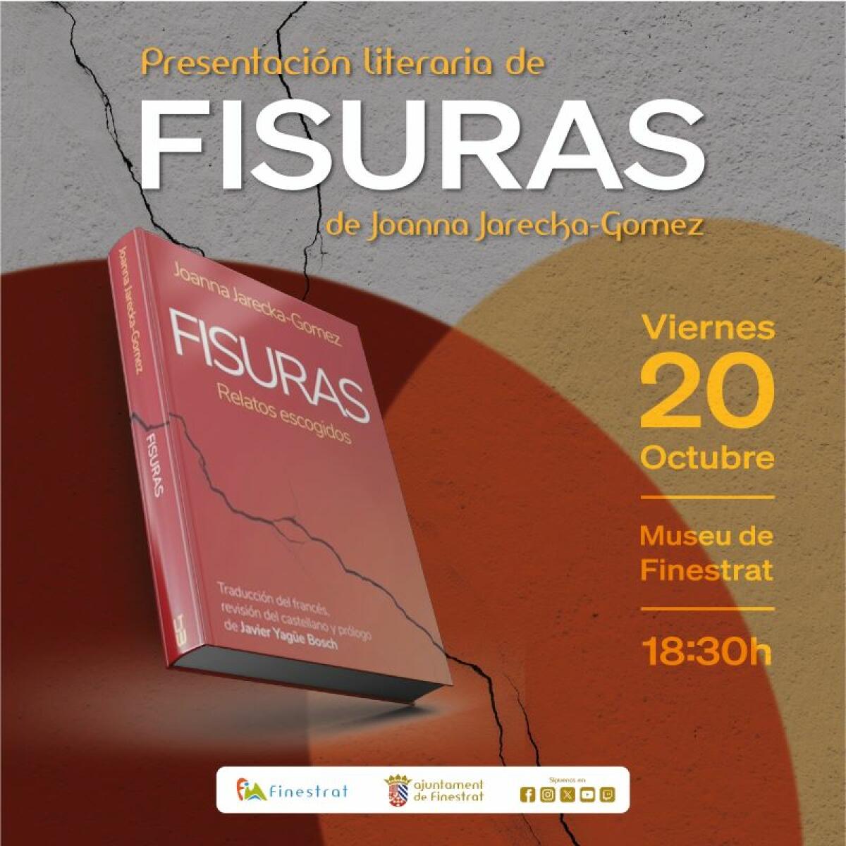 PRESENTACIÓN DEL ULTIMO LIBRO, “FISURAS”, DE JOANNA JARECKA 