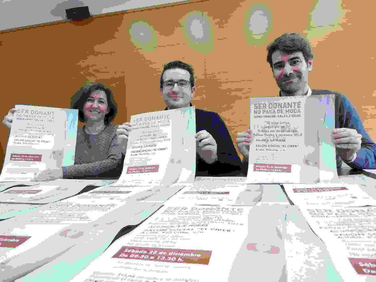 Donaci&oacute;n de Sangre extraordinaria por &ldquo;Navidad&rdquo; en La Nuc&iacute;a  con  recogida de muestras para donantes de m&eacute;dula