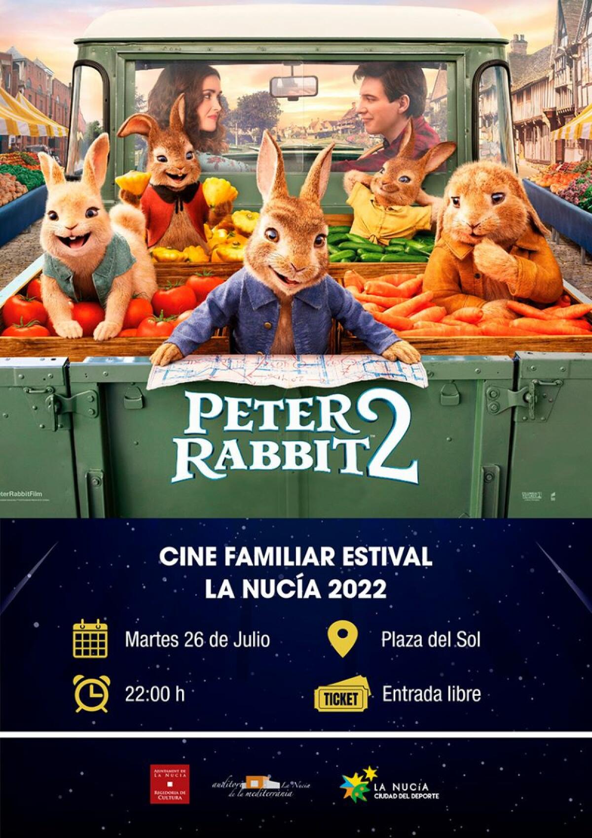 “Peter Rabbit 2” mañana en el Cine Familiar Estival  