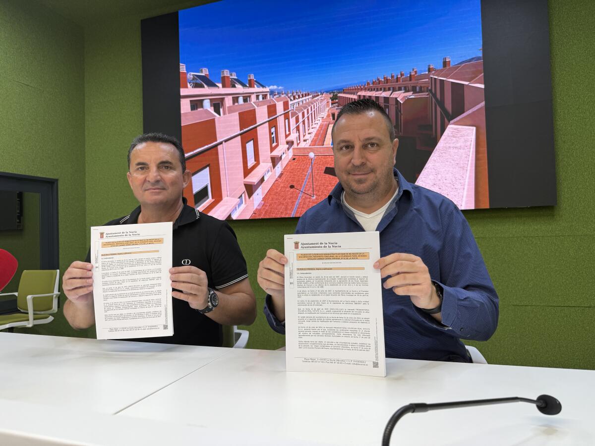 La Nucía presenta las bases de las 12 primeras viviendas para jóvenes de las 200 programadas