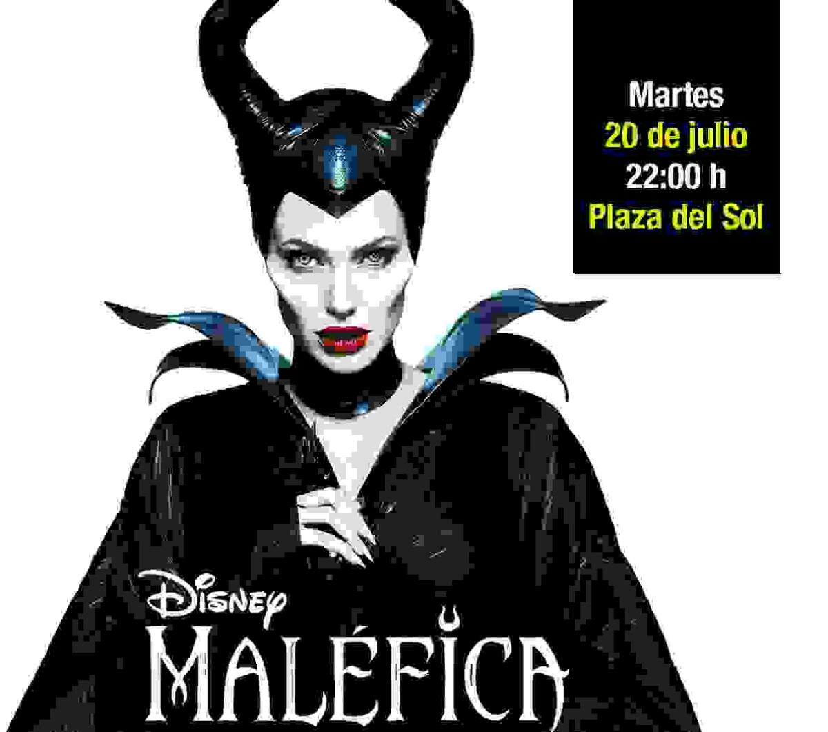 La película “Maléfica” esta noche en la plaza del Sol