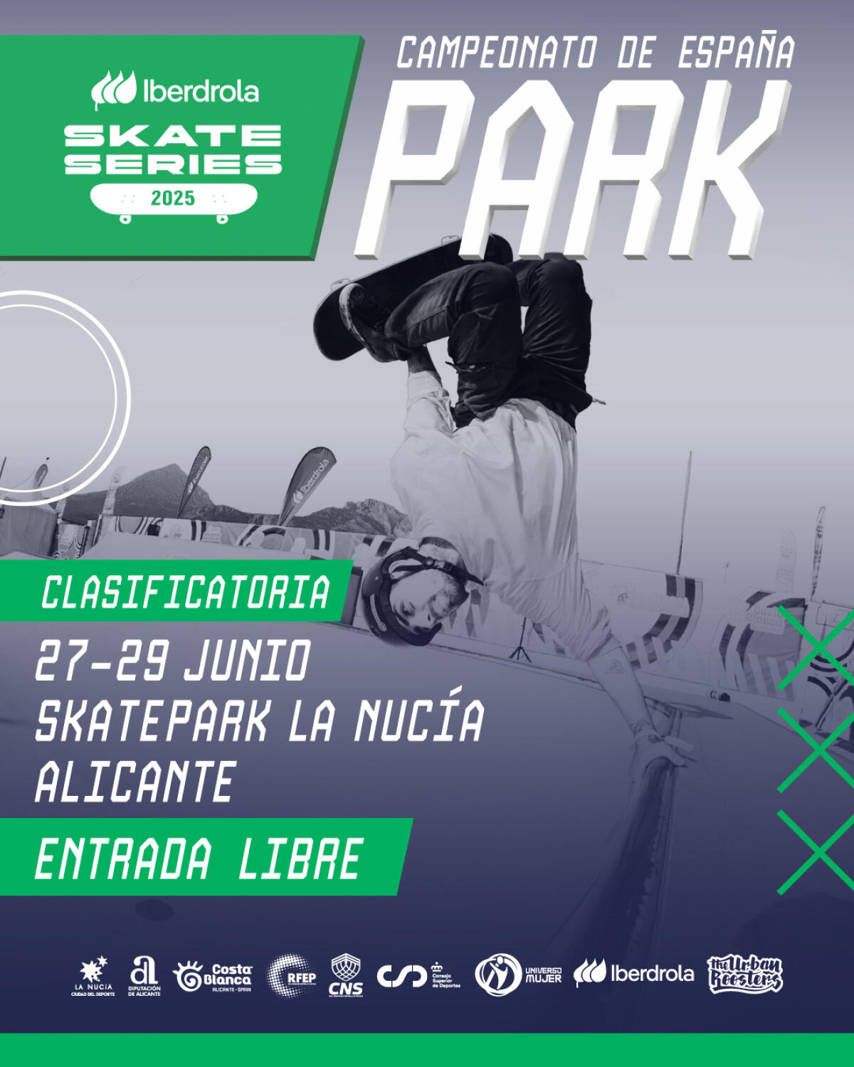 La Nucía acogerá la primera parada de las Iberdrola Skate Series 2025