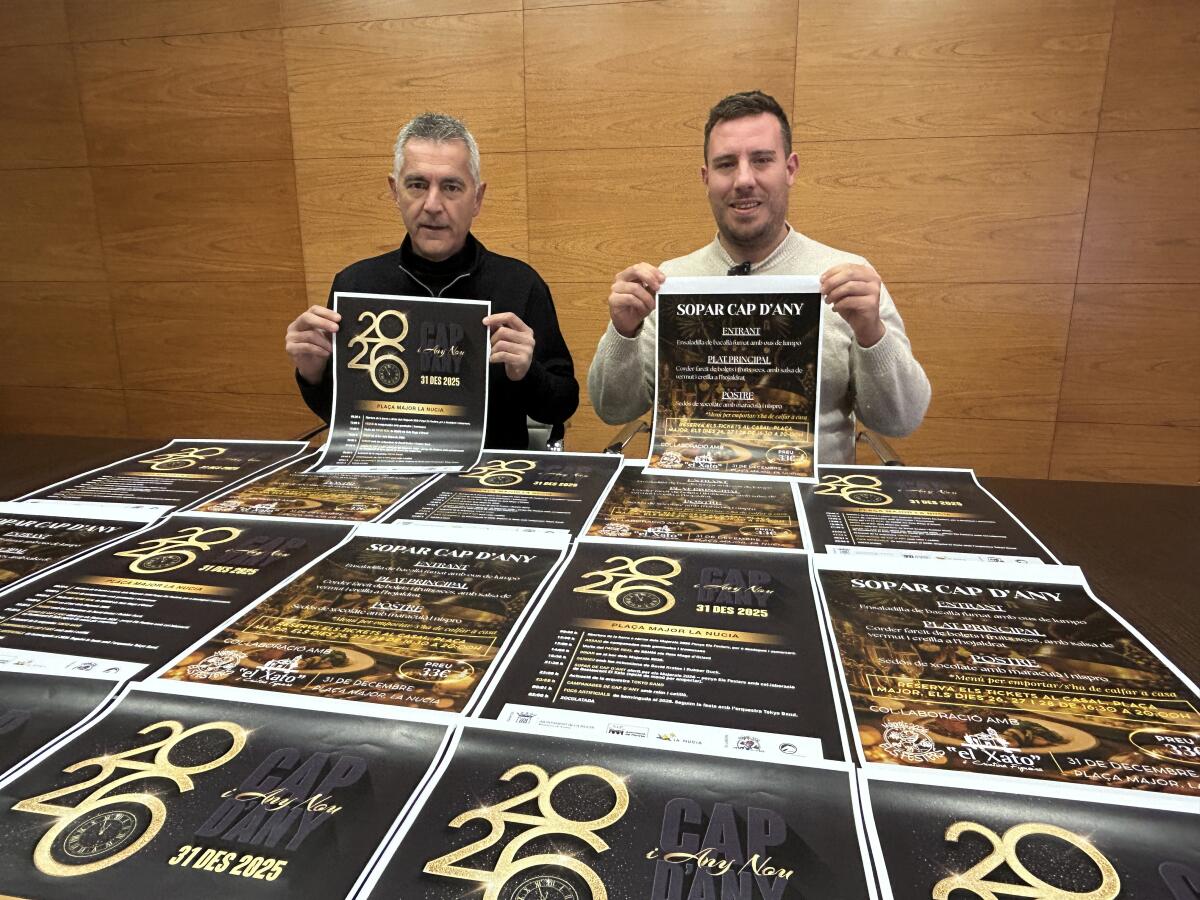 La Nuc&iacute;a despedir&aacute; el a&ntilde;o y recibir&aacute; al 2026 con una gran fiesta en la pla&ccedil;a Major