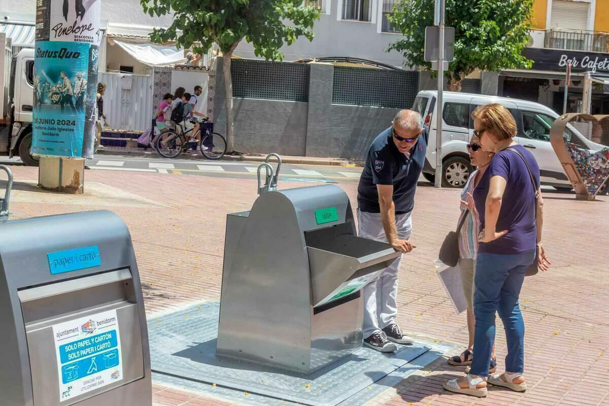 Los contenedores soterrados de la calle Goya ya están operativos 