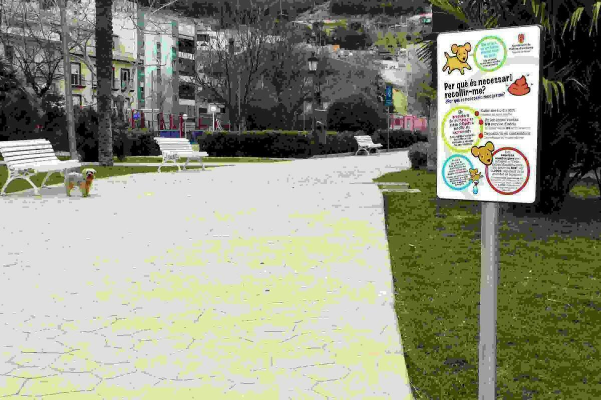 Callosa &middot; Carteles de concienciaci&oacute;n para la recogida de excrementos caninos de la v&iacute;a p&uacute;blica