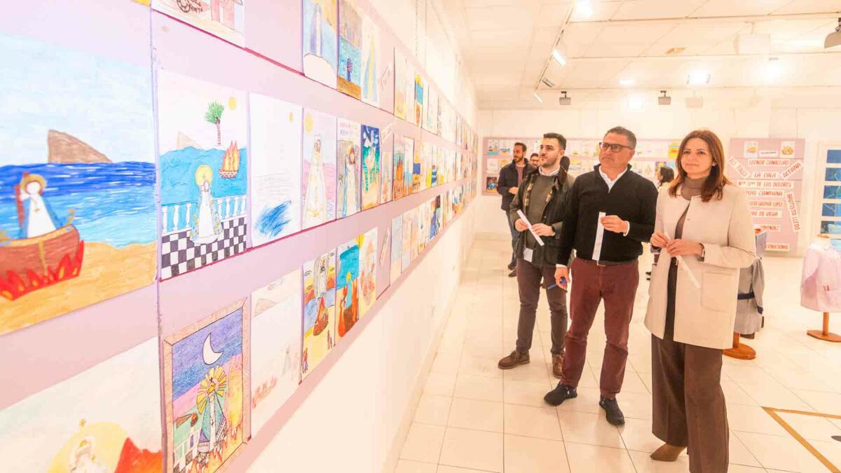 La exposici&oacute;n del XXIII Certamen Escolar de Dibujo y Pintura de La Barqueta exhibe 320 trabajos de alumnos de Primaria