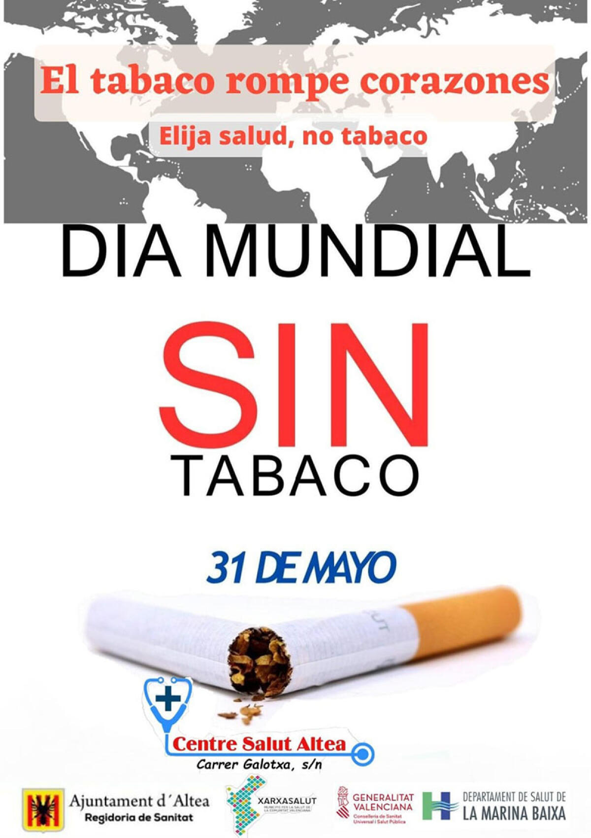 Sanidad conmemora el Día Mundial sin Tabaco 