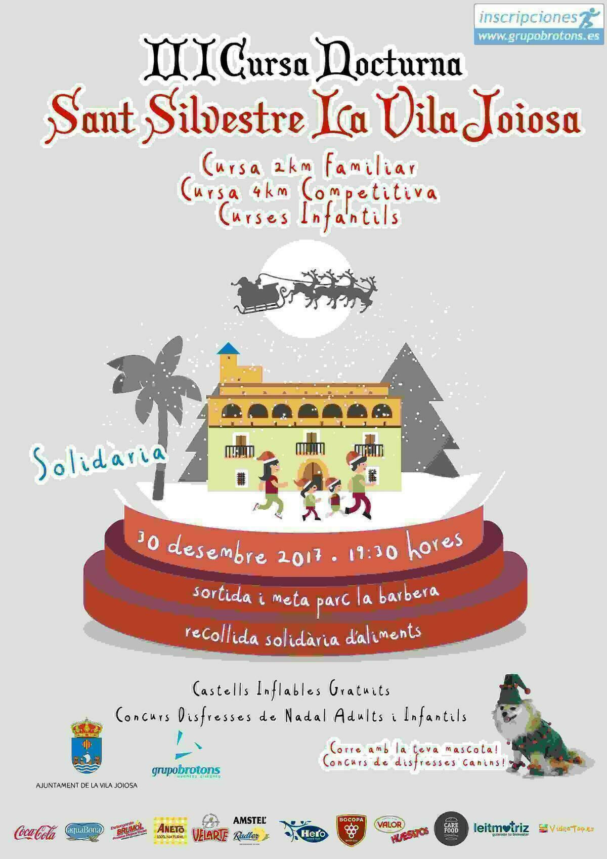 Convocada la tercera edición de la carrera nocturna ‘San Silvestre la Vila Joisa’ para despedir el 2017