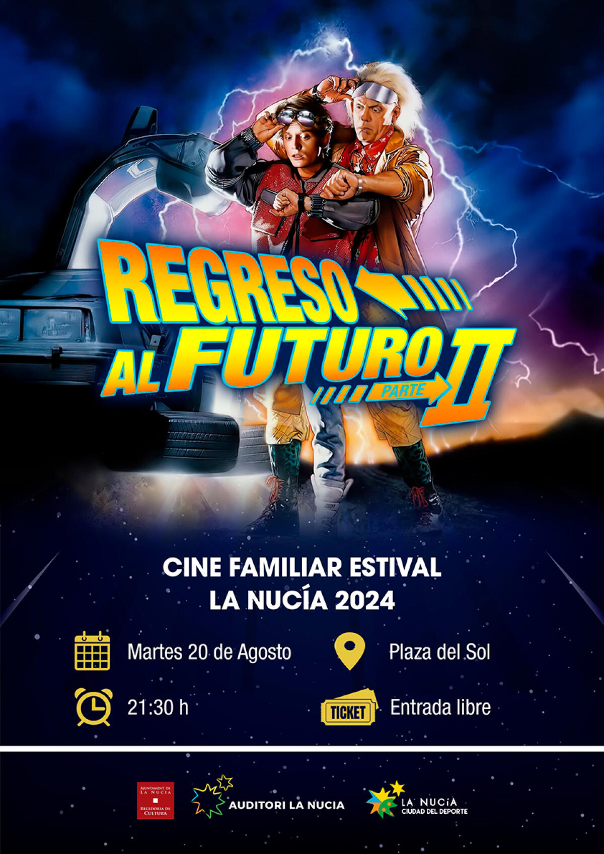 La plaza de Sol proyectará esta noche “Regreso al Futuro 2” 