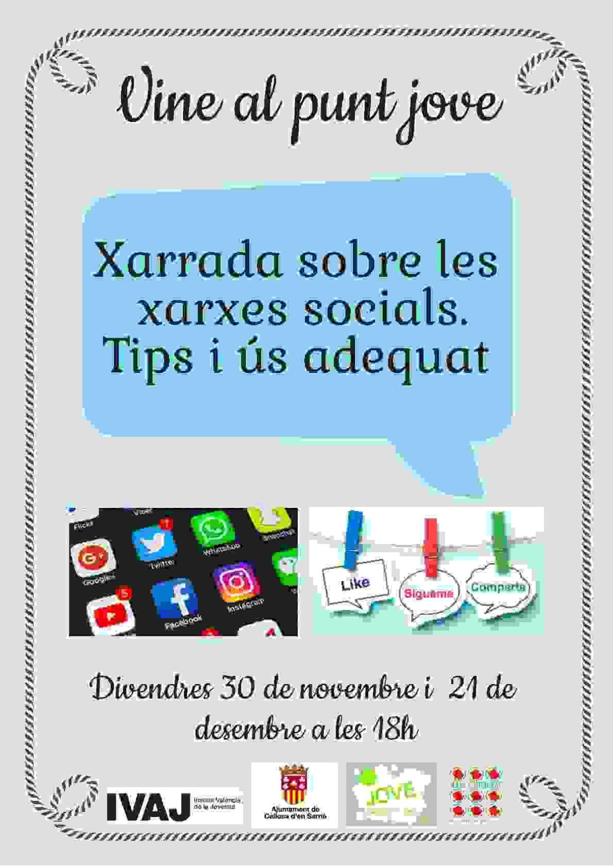  Callosa &middot; El Punt Jove acoger&aacute; dos charlas sobre redes sociales