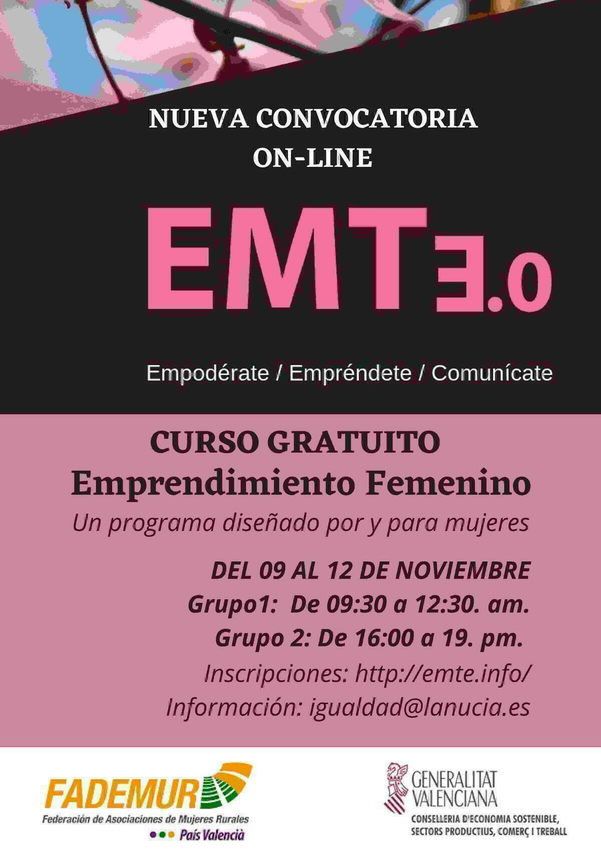 Abiertas las inscripciones para el curso online &ldquo;Emprendimiento Femenino&rdquo;