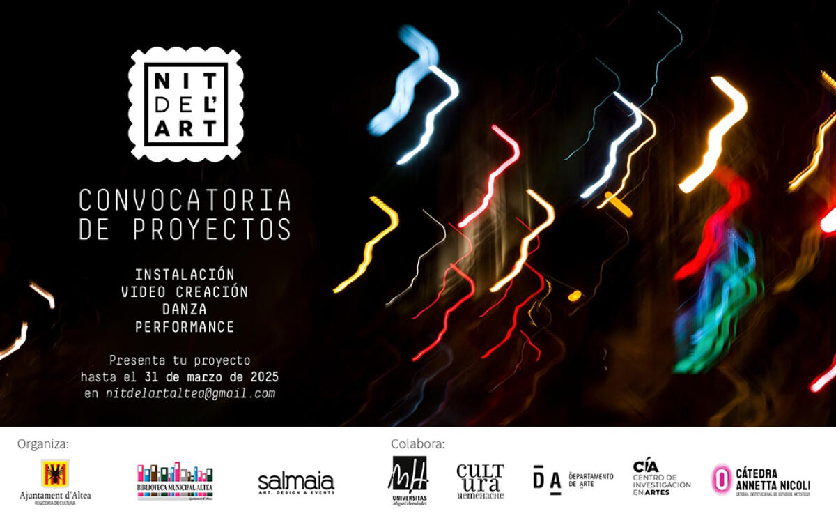 Cultura convoca la octava edición de “La Nit de l’Art”