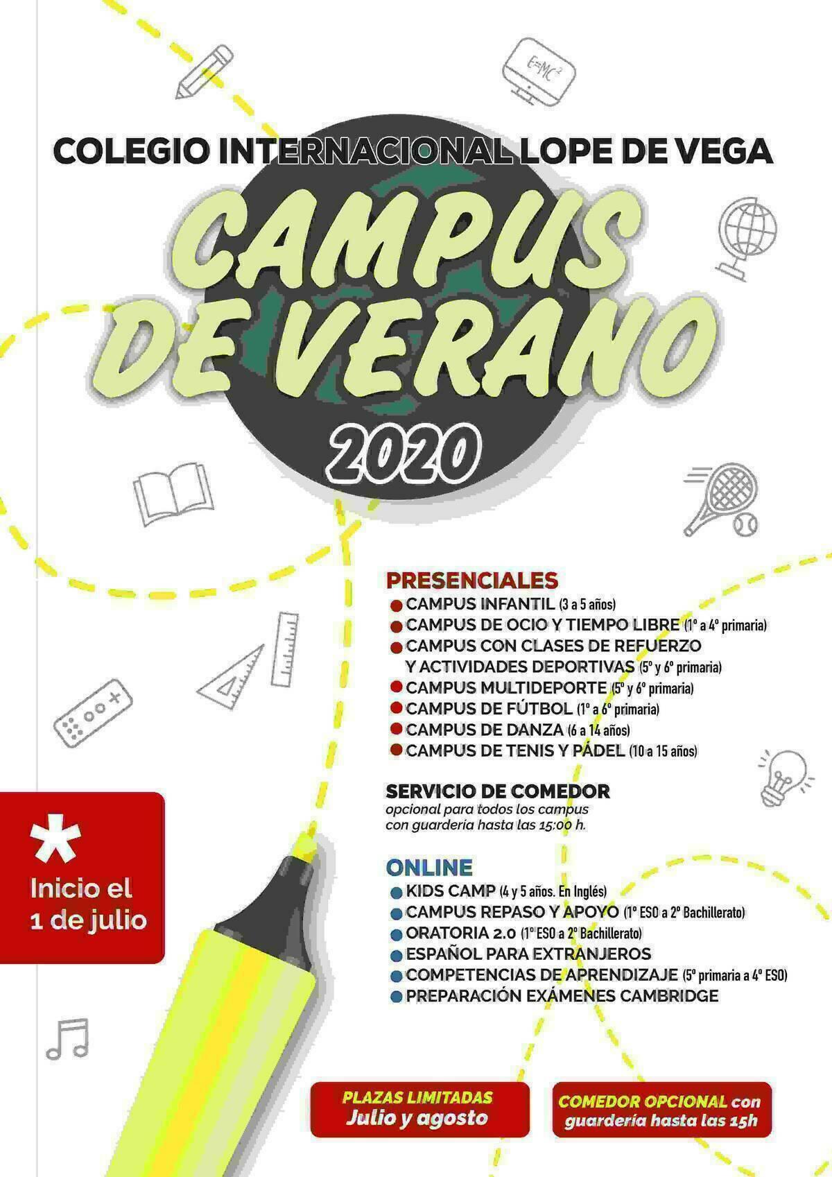 Vuelve la Escuela de Verano del Lope de Vega con oferta presencial y online