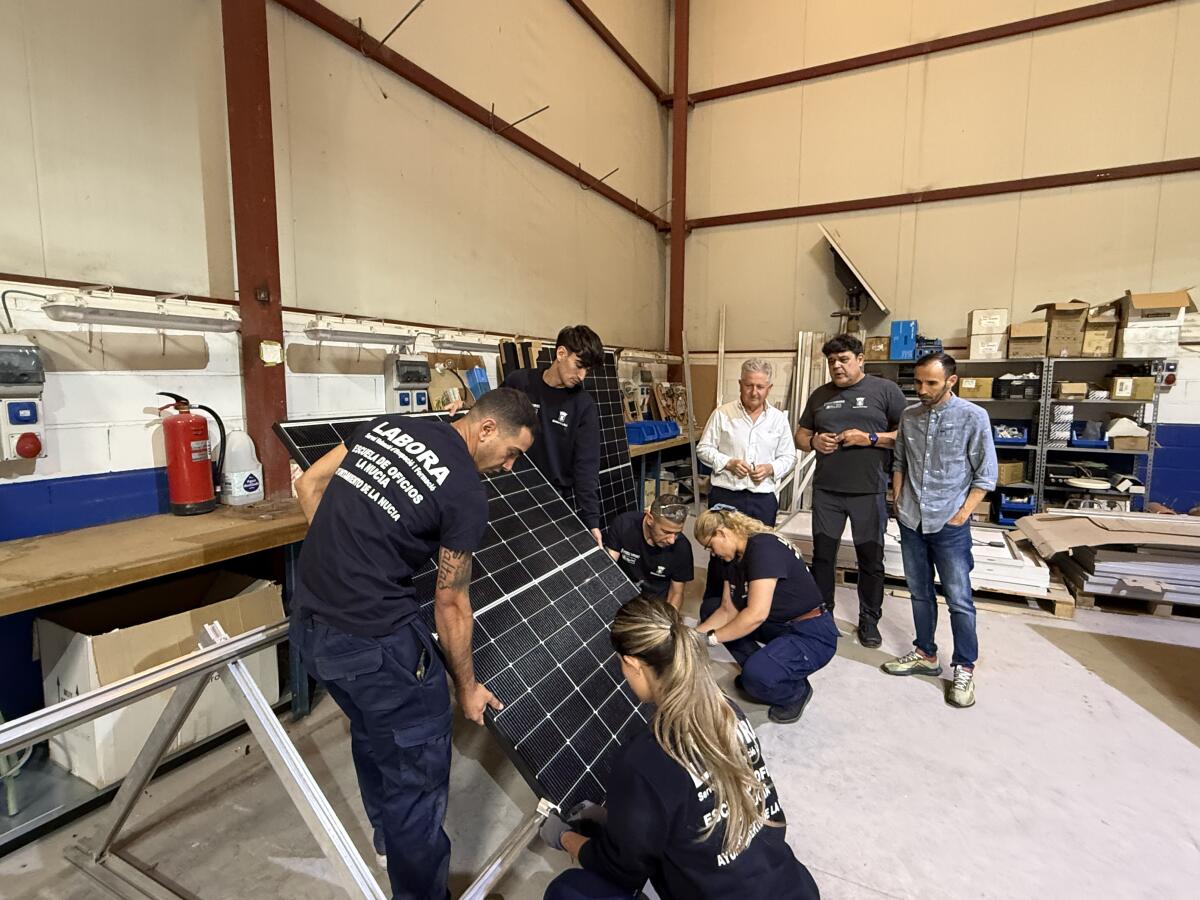15 desempleados se forman en el Curso de Fotovoltaica