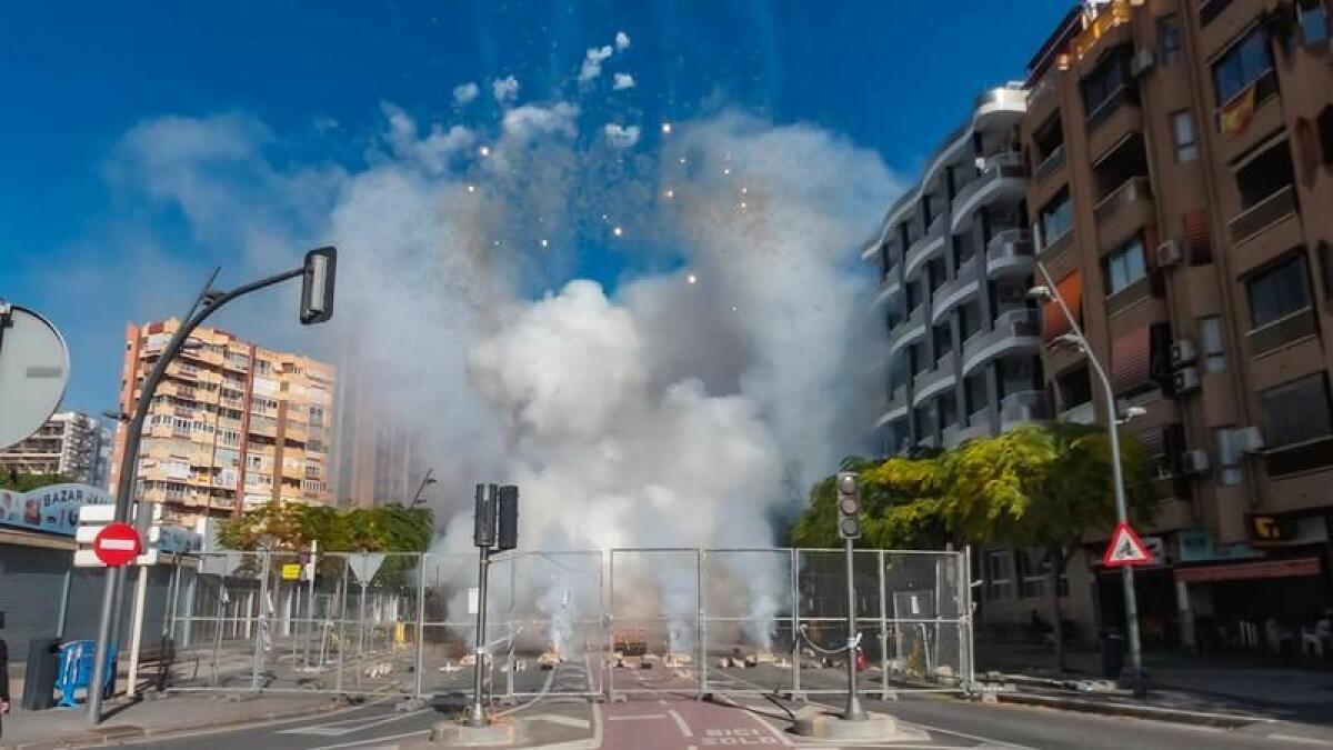 Las Fallas dispararán este sábado una mascletà conjunta desde la avenida Jaime I