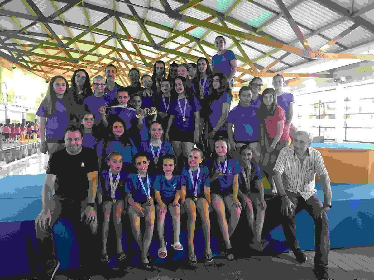 Las Sincro nucieras lograron 8 medallas en el Auton&oacute;mico de Promoci&oacute;n 